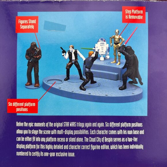 1995 APLLAUSE STAR WARS CLASSIC COLLECTORS SERIES FIGURINES SET of 6 # 33779 - Picture 7 of 11